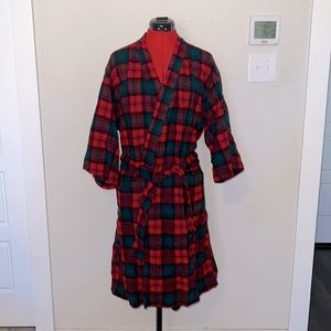 Rare Vintage Pendleton Disneyland Edition Plaid Bathrobe size Large